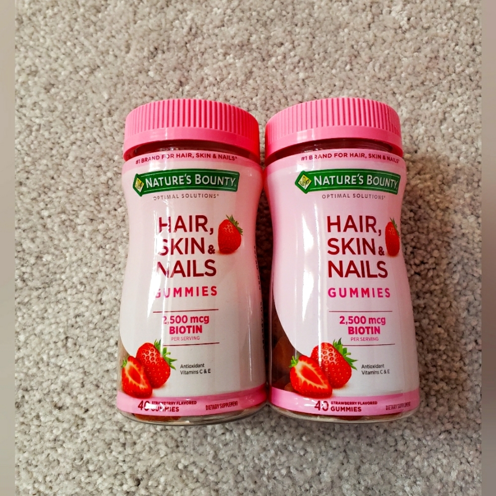 LOT OF 2 - Nature’s Bounty Hair, Skin & Nails